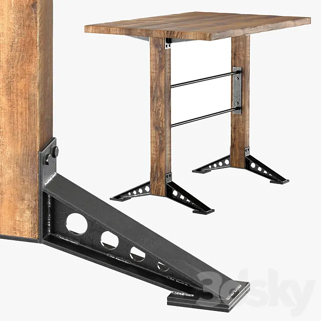 Horeca statafel – Graz hoog 3ds Max
