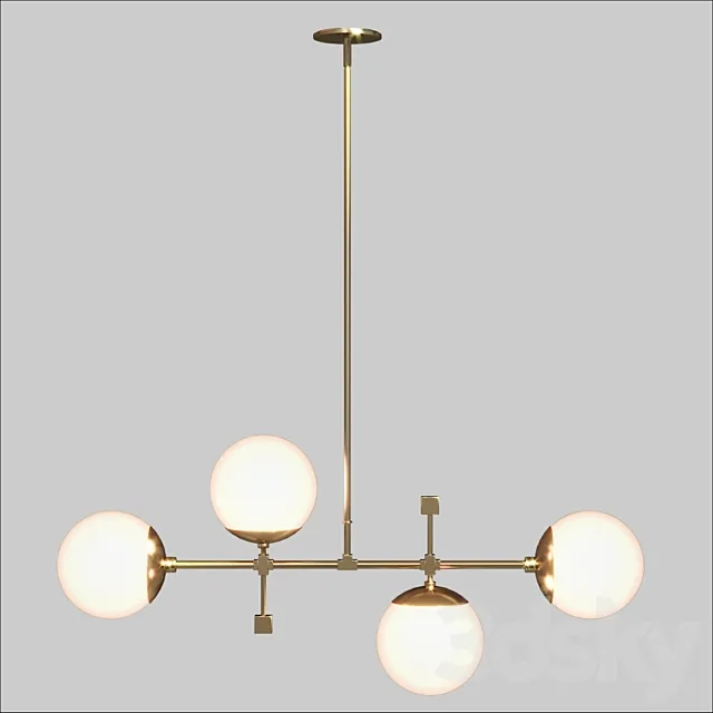 Horizontal Deko Chandelier 35 3ds Max