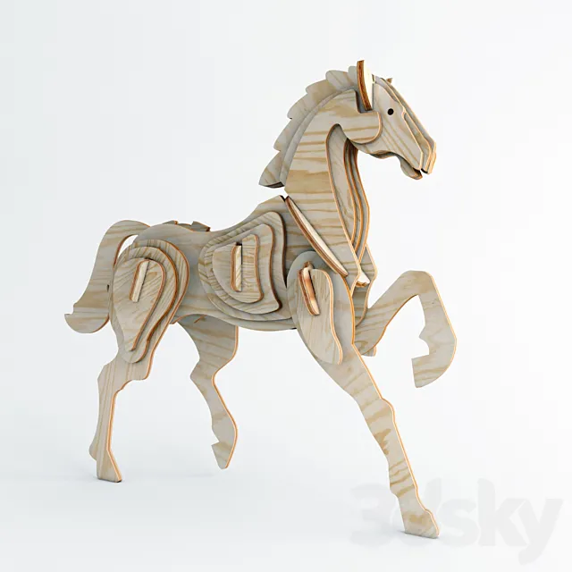 Horse plywood 3DSMax File