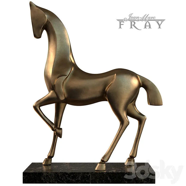 Horse Sculpture 3DS Max