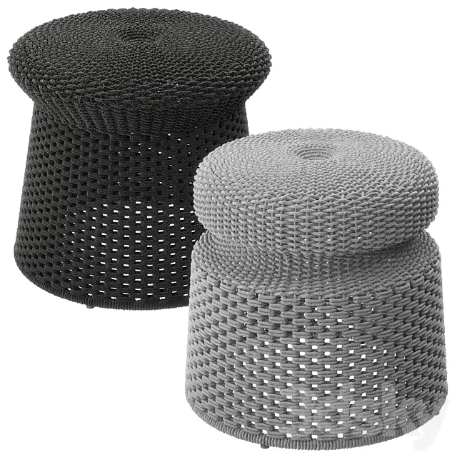 Hospes ottomans by B&B Italia 3ds Max