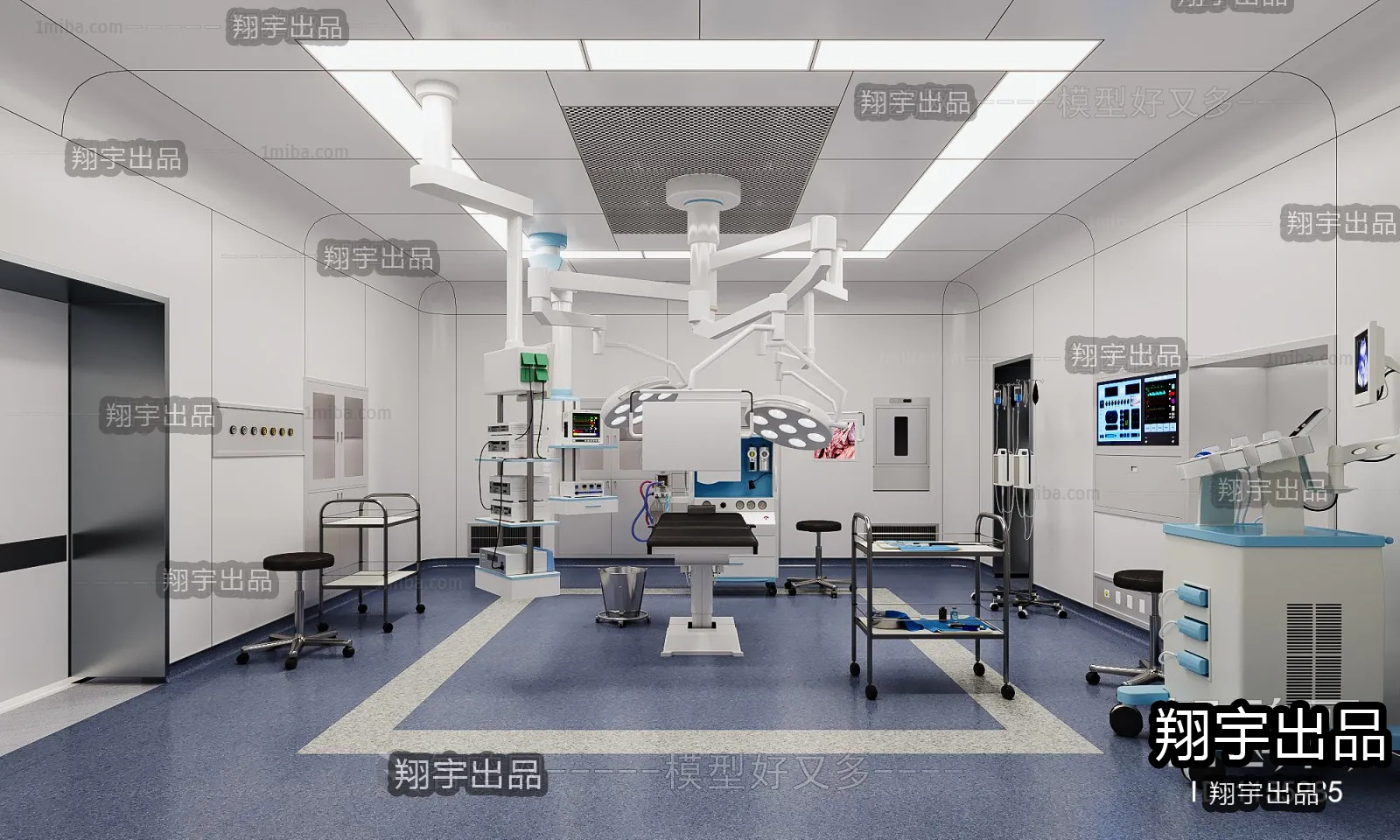 Hospital 3D Interior Scene – 3D Models – 003