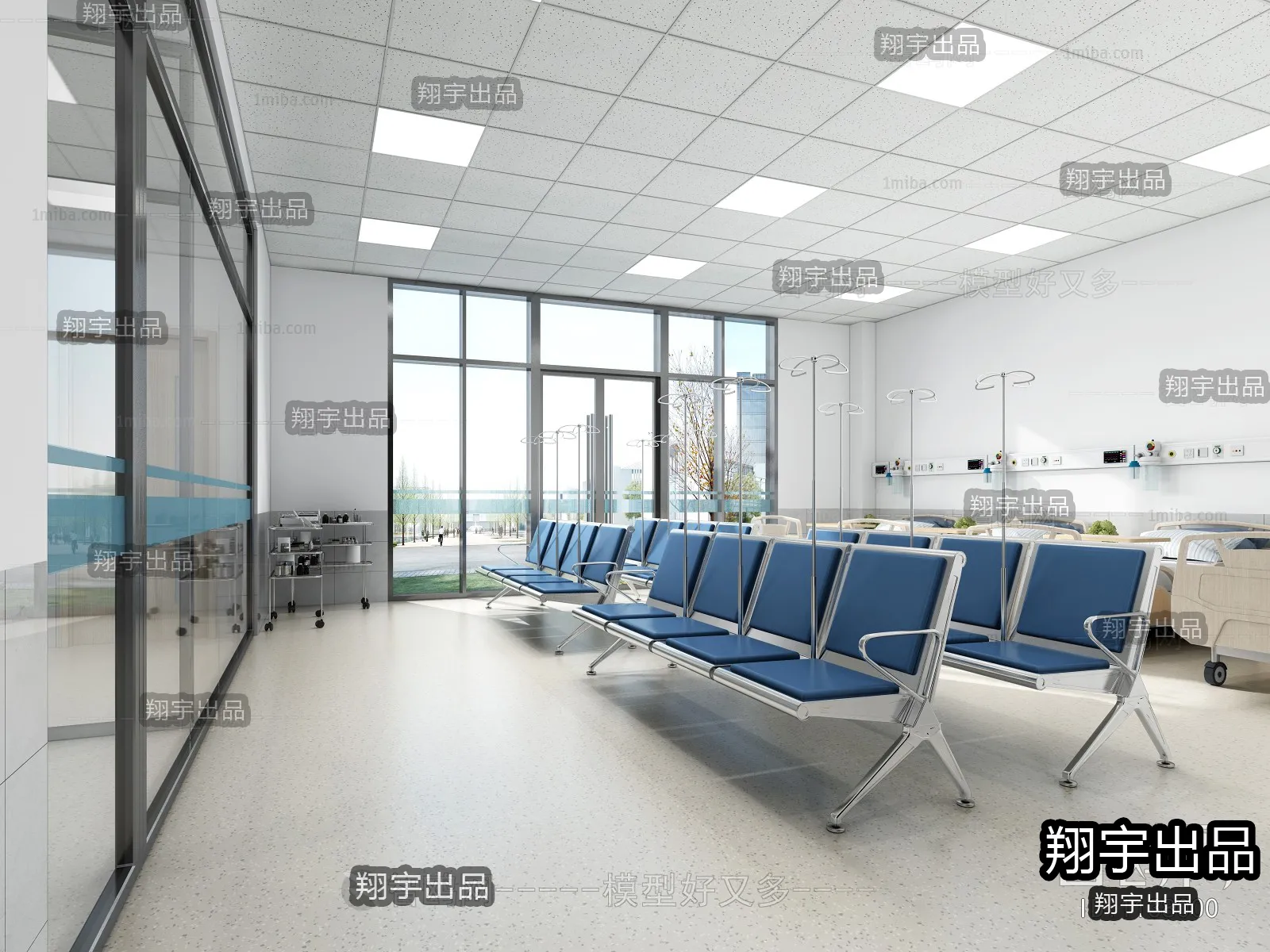 Hospital 3D Interior Scene – 3D Models – 004