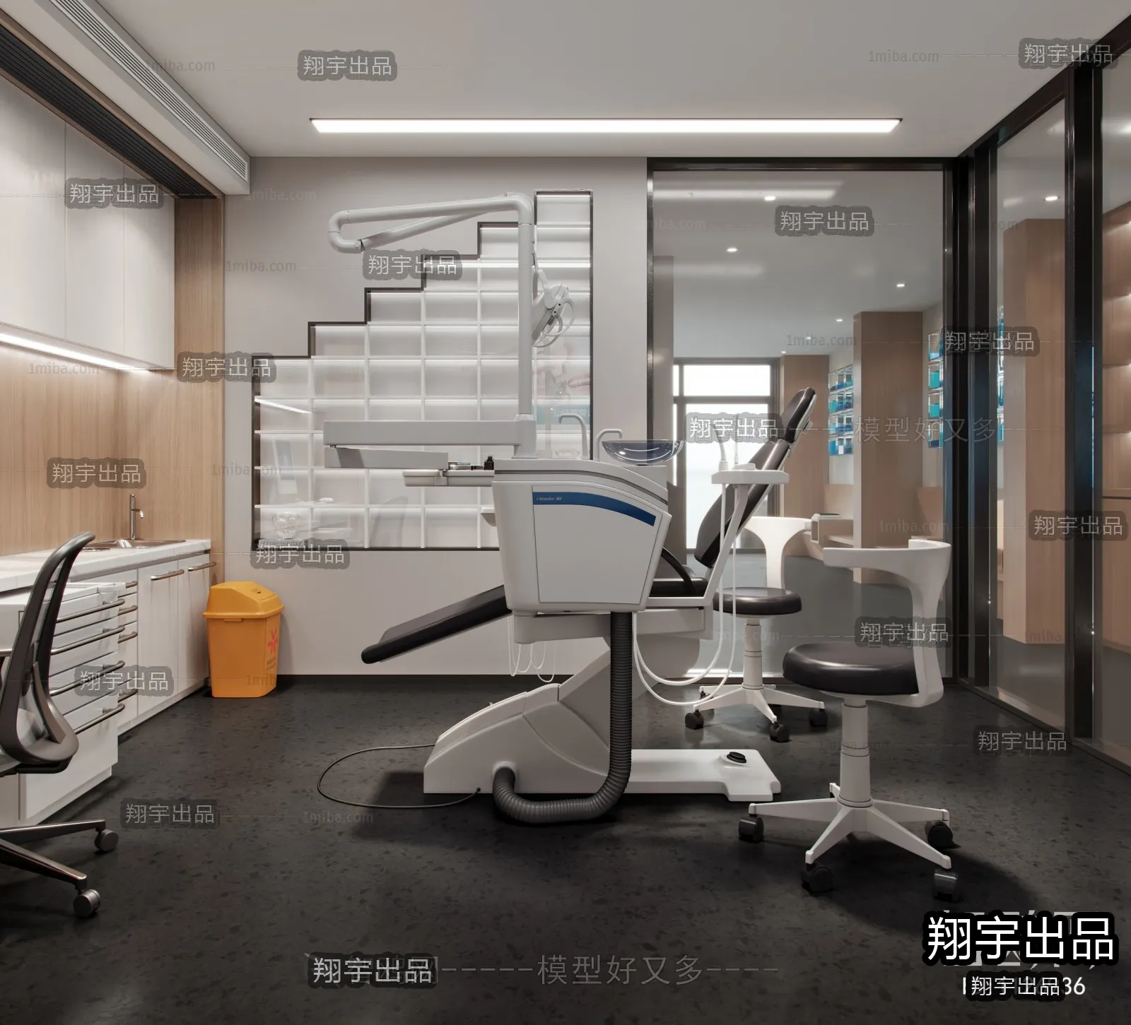 Hospital 3D Interior Scene – 3D Models – 013