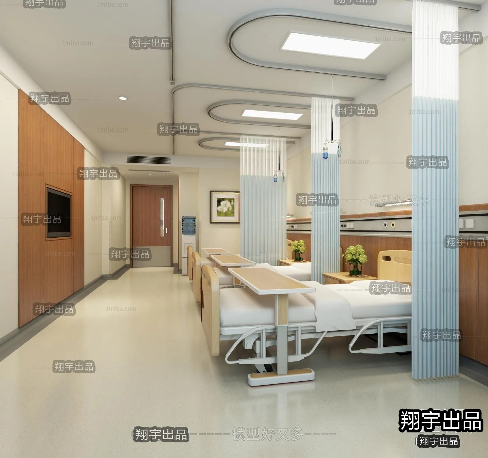 Hospital 3D Interior Scene – 3D Models – 023