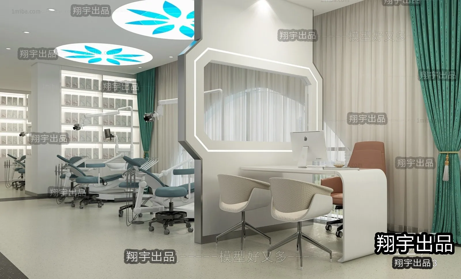 Hospital 3D Interior Scene – 3D Models – 024