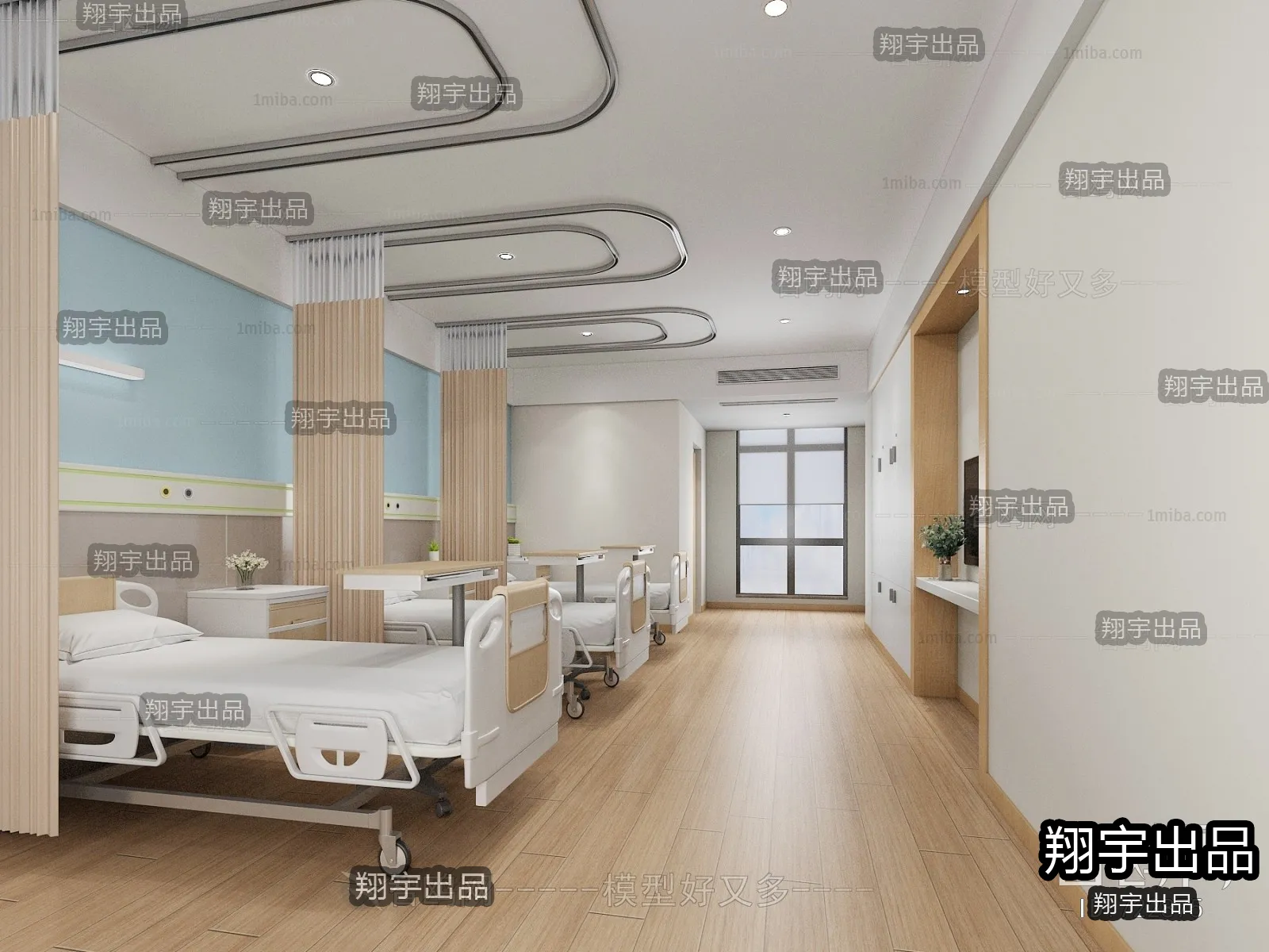 Hospital 3D Interior Scene – 3D Models – 029