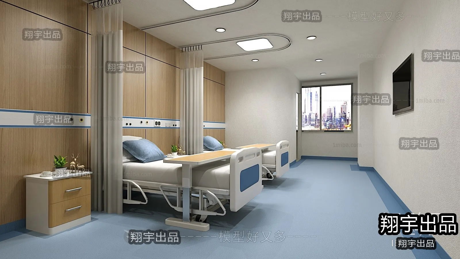 Hospital 3D Interior Scene – 3D Models – 031