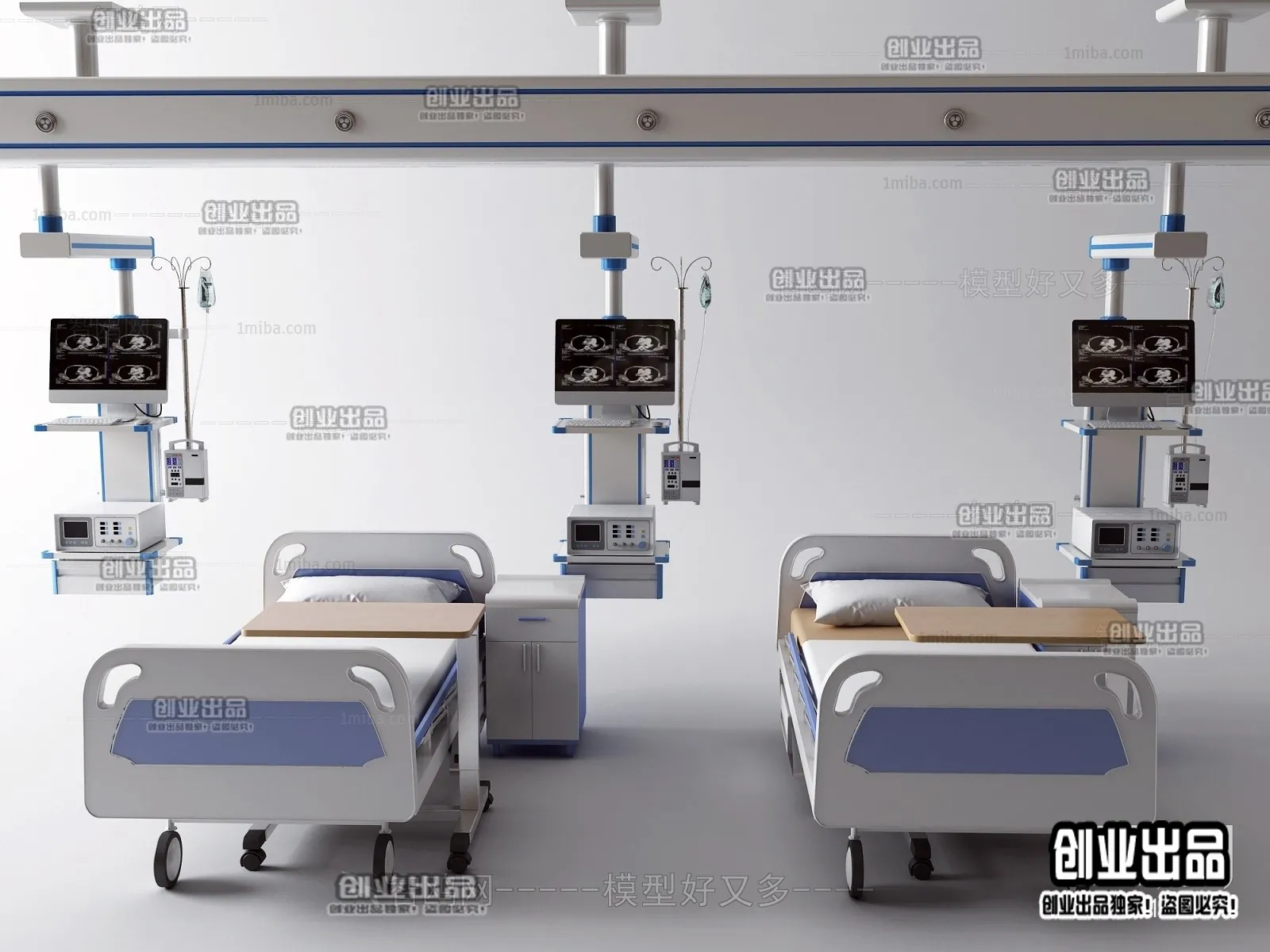 Hospital 3D Interior Scene – 3D Models – 050