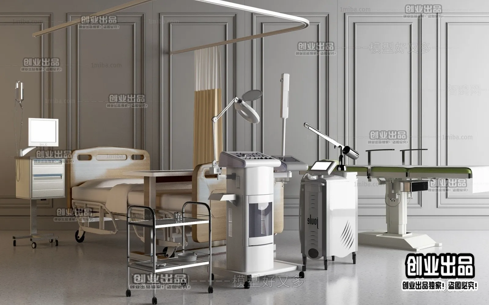 Hospital 3D Interior Scene – 3D Models – 057