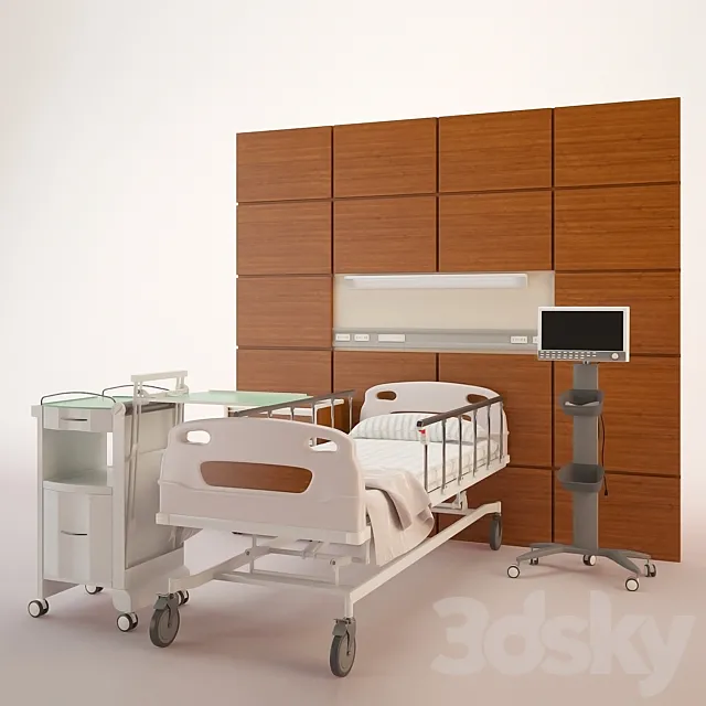 Hospital ward – Hospital room 3DSMax File