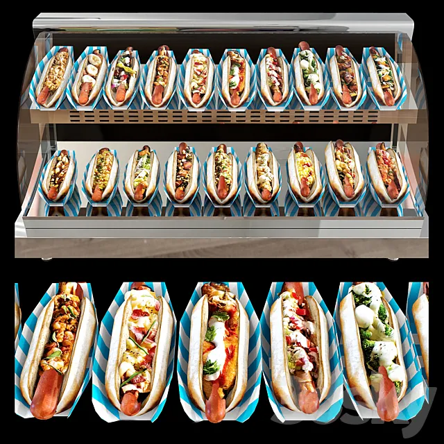 Hot dog bar 3DSMax File