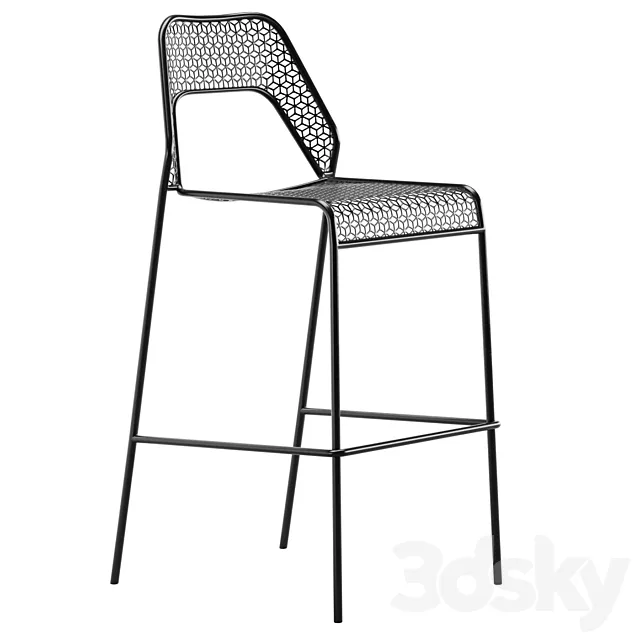 Hot Mesh Barstool by blu dot 3DS Max Model