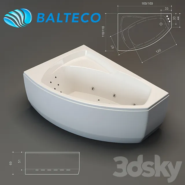 Hot Tub Balteco Rhea 17 3ds Max