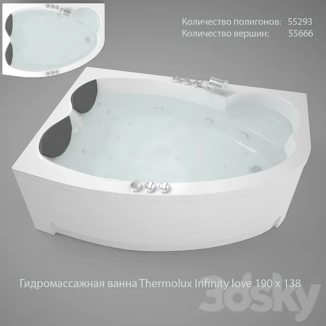 Hot Tub Thermolux Infinity love 190 x 138 3DSMax File