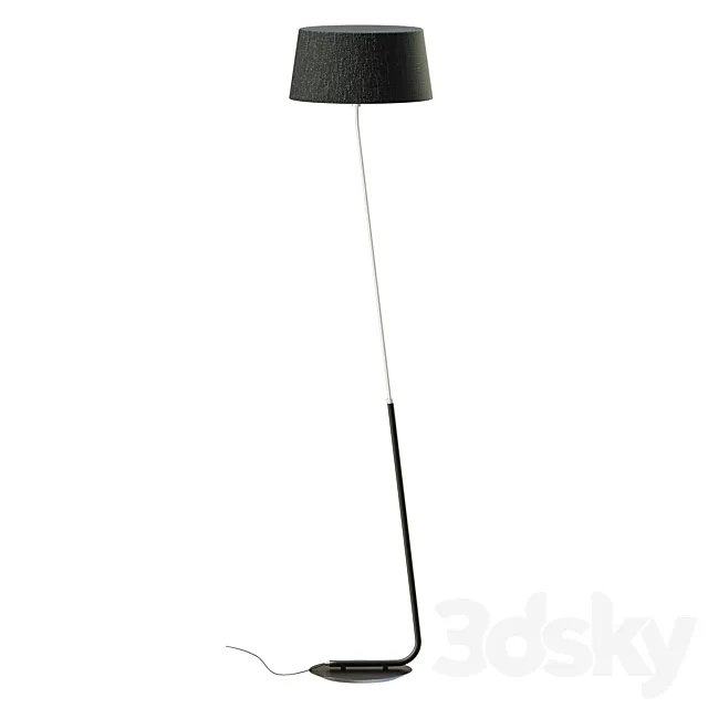 Hotel floor lamp white 3DS Max Model