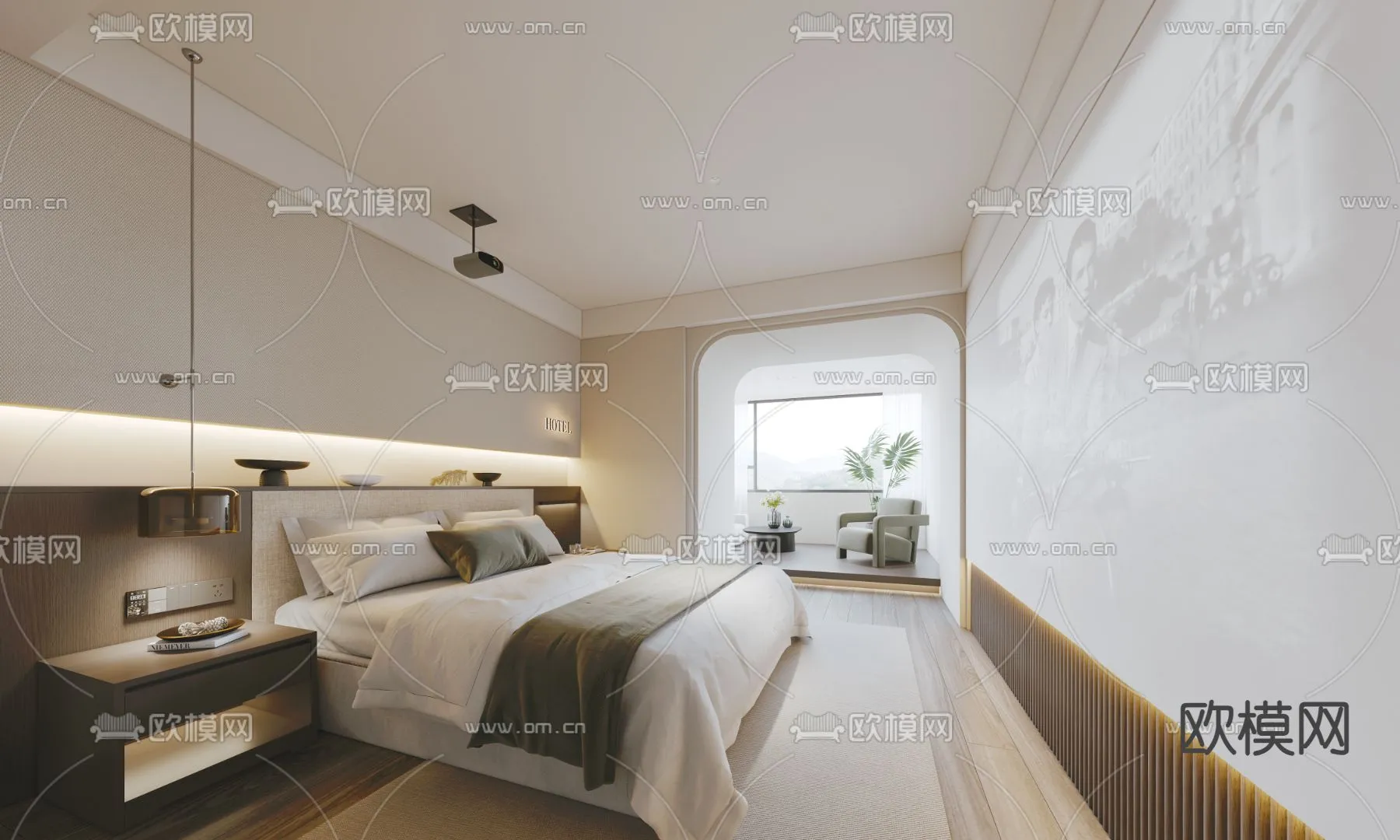 Hotel Room – Bedroom For Hotel 3D Models – 003