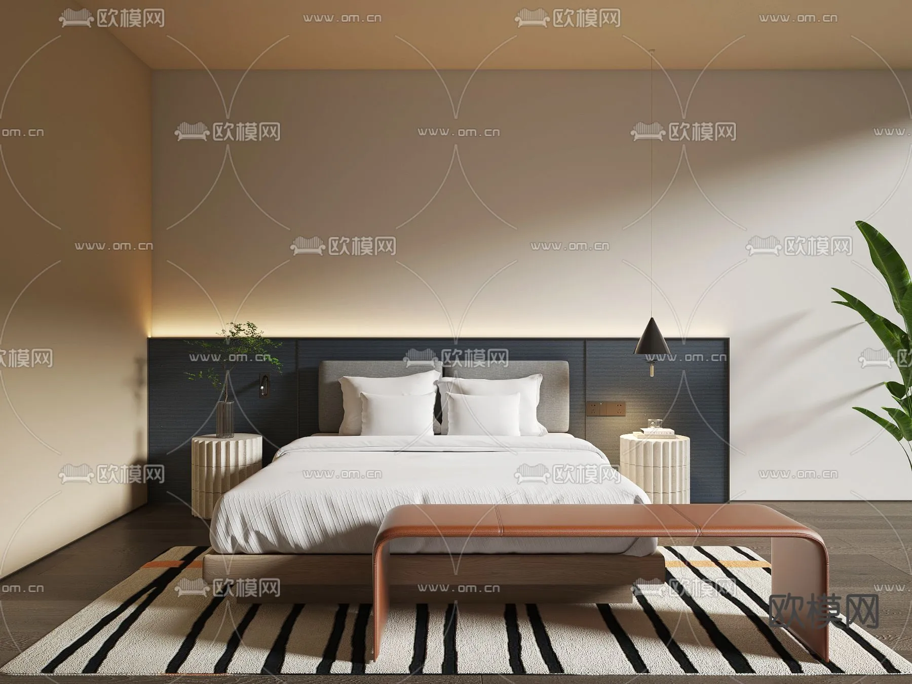 Hotel Room – Bedroom For Hotel 3D Models – 009