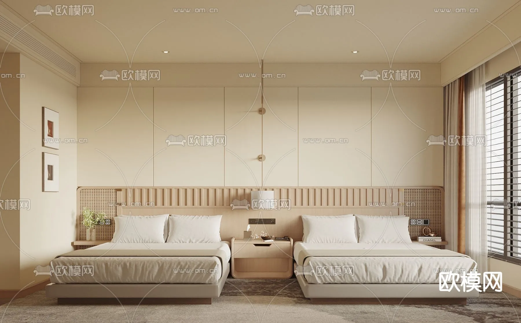 Hotel Room – Bedroom For Hotel 3D Models – 011