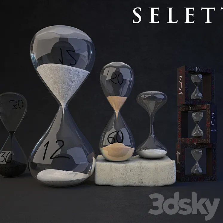 Hourglass Seletti 3DS Max