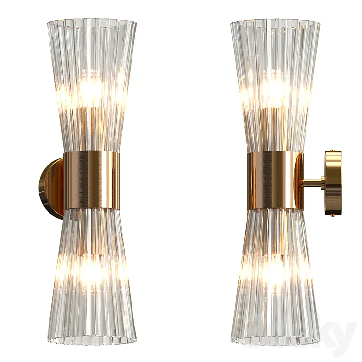Hourglass Wall lamp 3DS Max Model