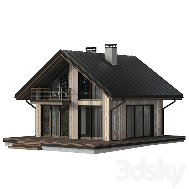 House 6.6×6.6 Chalet 3dsMax Model