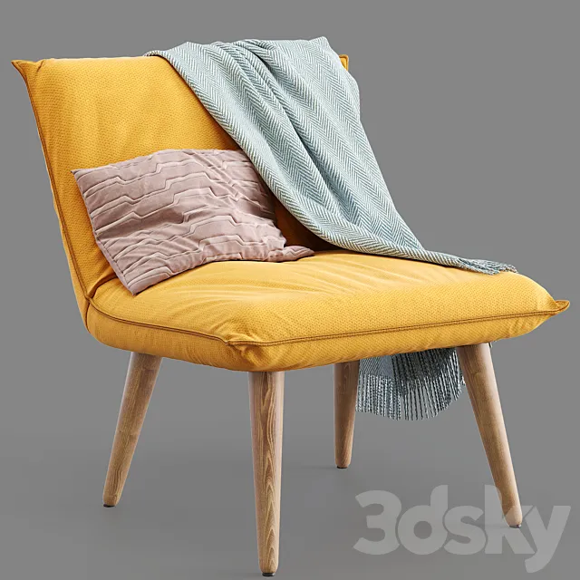 House by John Lewis Tuck Accent Armchair 3DSMax File