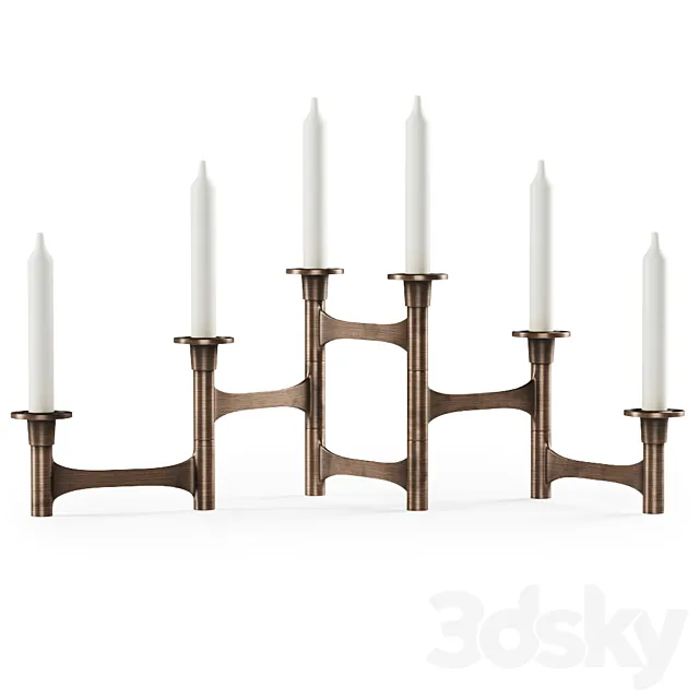 House Doctor candle holder _ Metal candlestick 3ds Max
