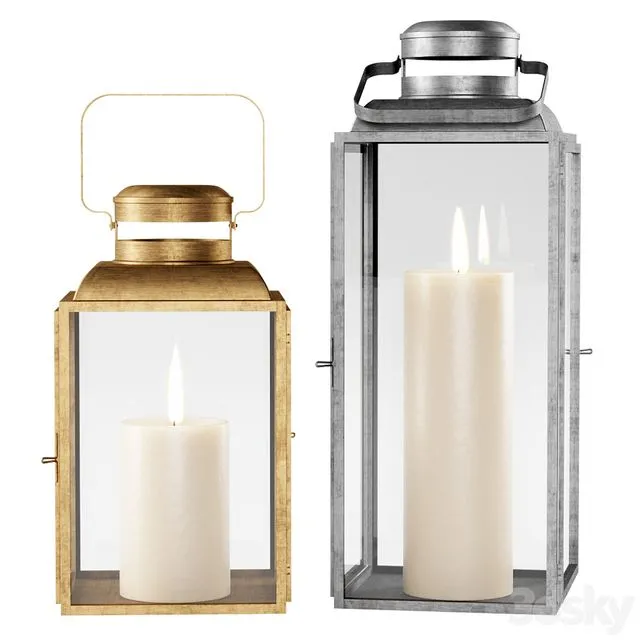 House Doctor Vintage Laterne Metal candlestick 3dsMax Model