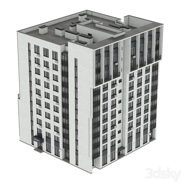 House multi-storey 3dsMax Model