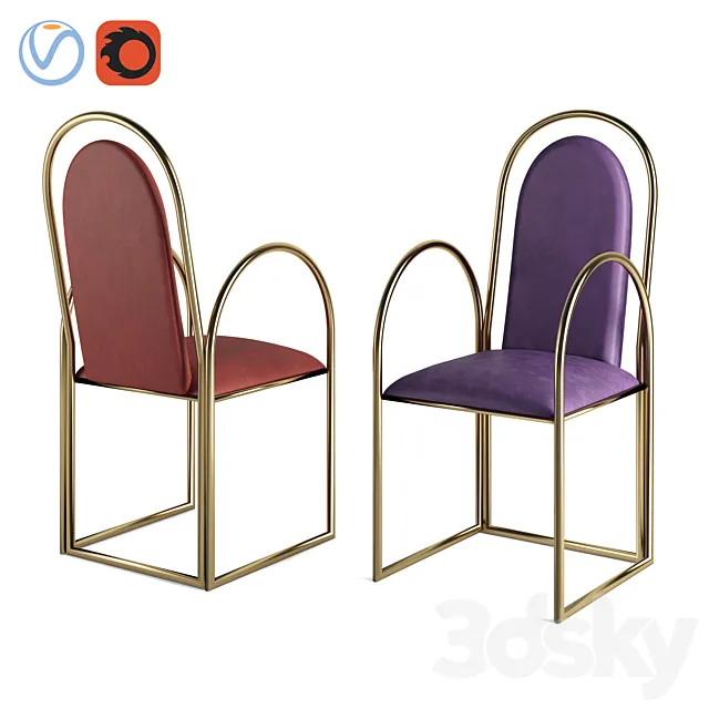 Houtique & Masquespacio Arco Chair 3ds Max