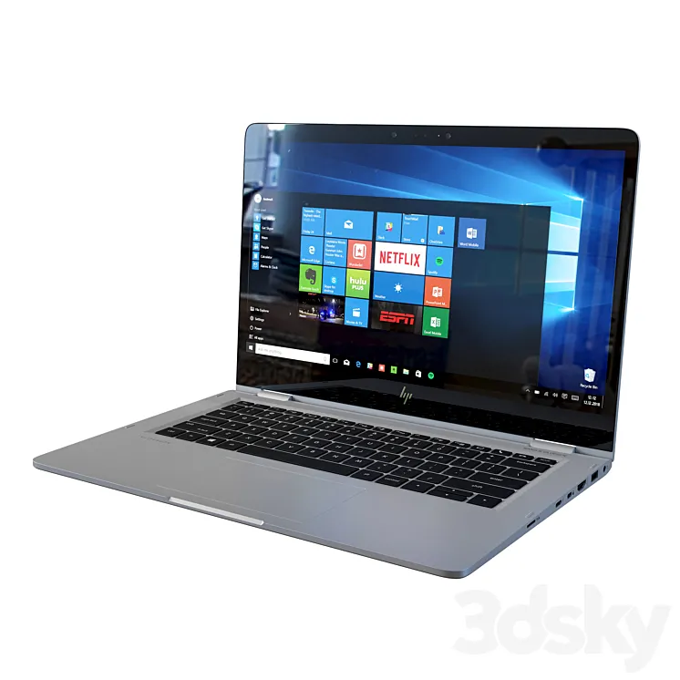 HP EliteBook X360 G2 Laptop 3DS Max