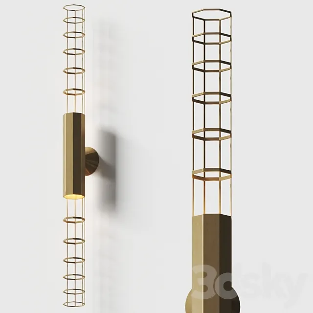 Hubble Palomar Wall Lamp Baxter 3ds Max