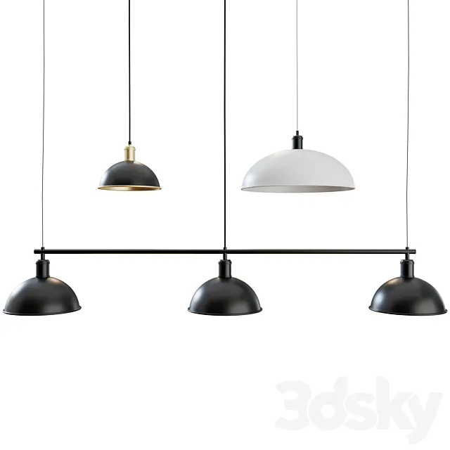 Hubert Suspension Frame + Pendant By MENU 3DS Max Model