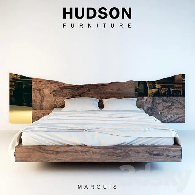 Hudson Furniture bed Marquis 3DS Max Model