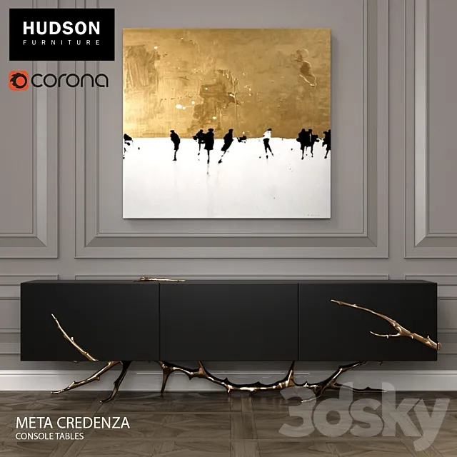 Hudson Meta Credenza 3DS Max Model