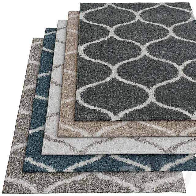 Hudson Shag Rug – Safavieh 3ds Max