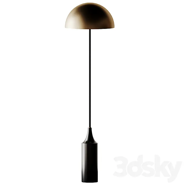Hudson Steel Shade Floor Lamp 3DSMax File