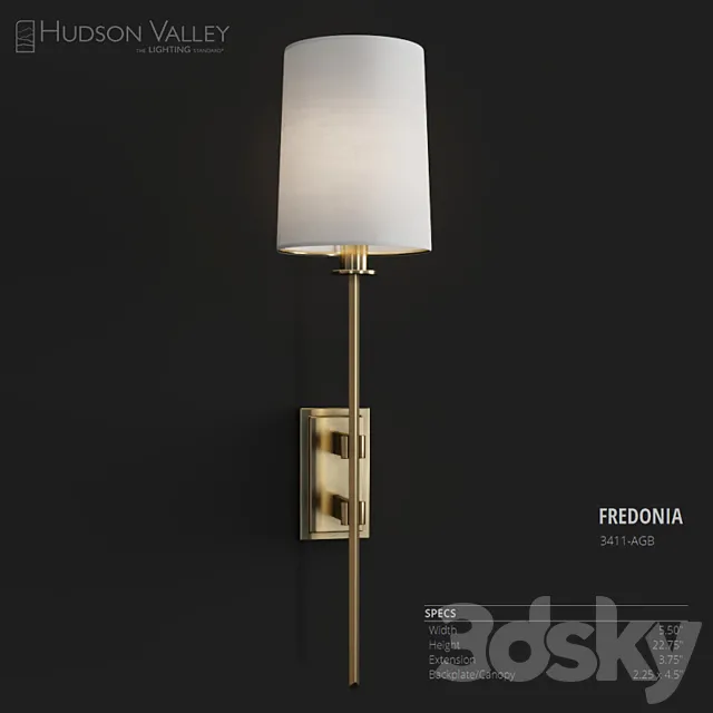 Hudson Valley Lighting Fredonia 3DS Max Model