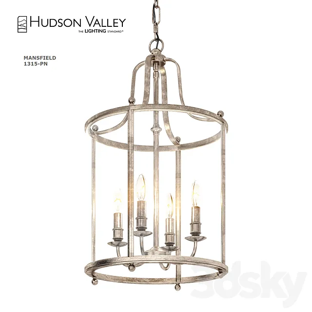 Hudson Valley Lighting Mansfield Transitional Foyer Light HV-1315 3DSMax File