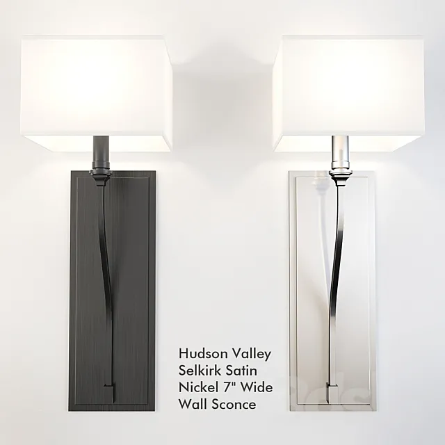 Hudson Valley Satin Nickel Selkirk 7″ 3DSMax File