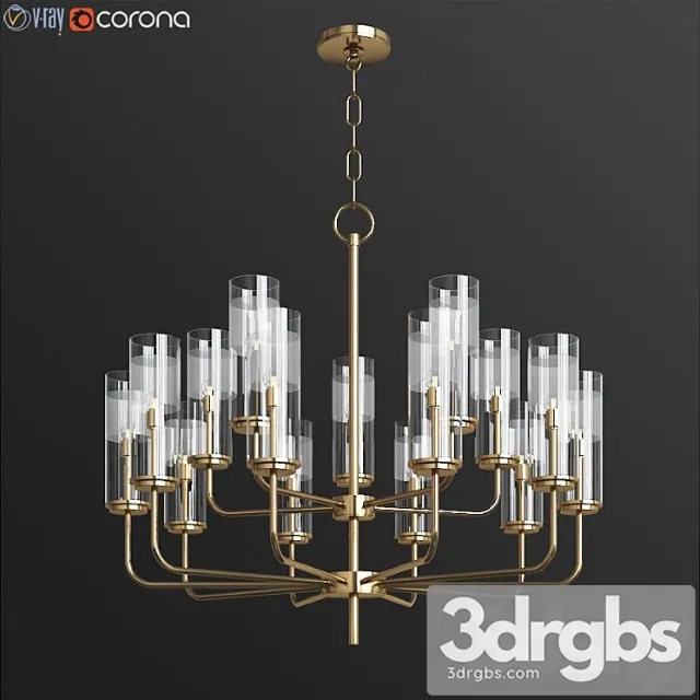 Hudson valley wentworth 31 inch wide aged brass chandelier 3dsmax Download