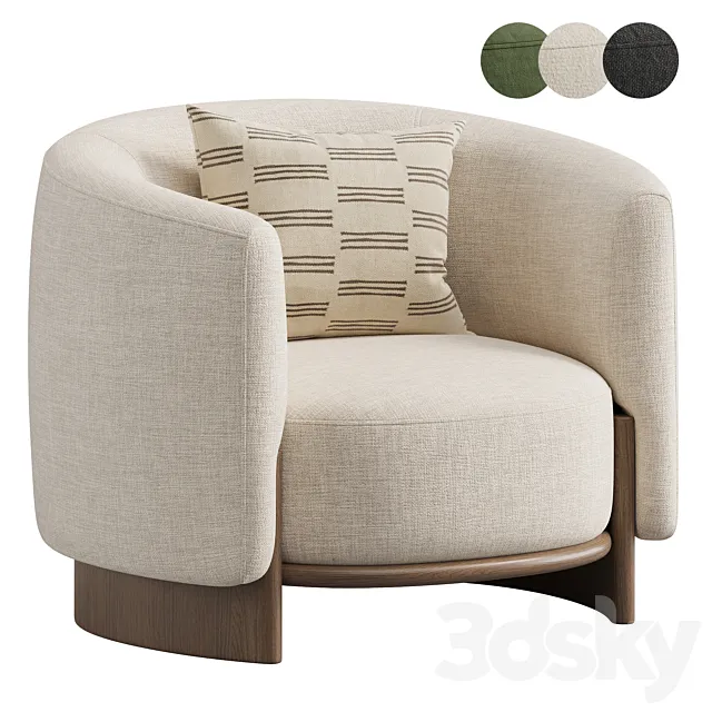 Hug Armchair by Parla 3ds Max
