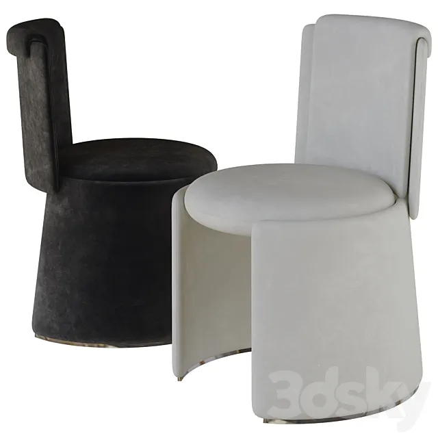 hug dining chair by hc28 cosmo 3DS Max Model