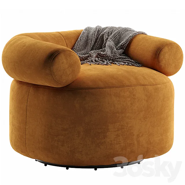 Huggy Swivel Chair 3ds Max