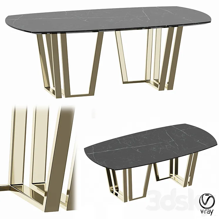Hugo table from My Imagination Lab 3DS Max