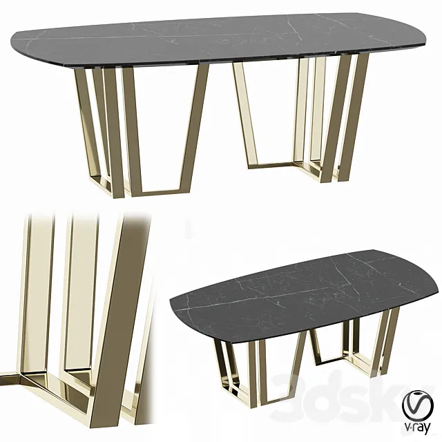 Hugo table from My Imagination Lab 3DSMax File