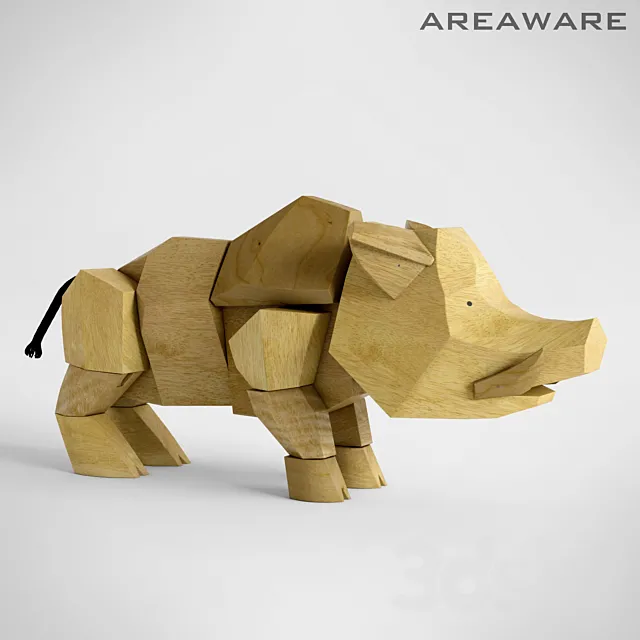 Hugo the Wild Boar Areaware 3ds Max