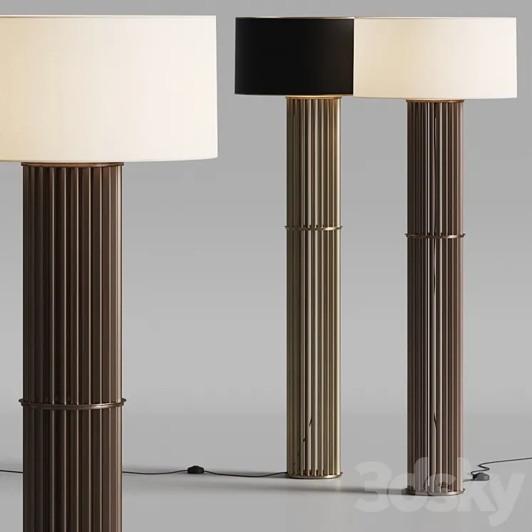 Hugues Chevalier Danton Floor Lamps 3DS Max Model