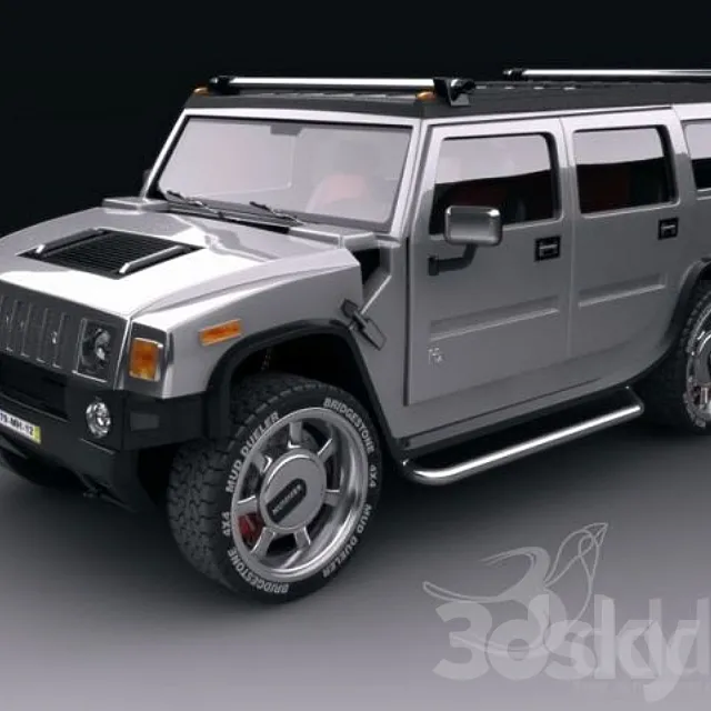 Hummer H2 3DS Max Model